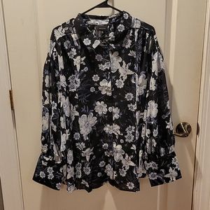 Who What Wear floral button up